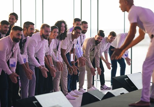 Lério Cunha – orador motivacional em evento corporativo em Portugal